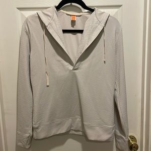 Lucy cream pullover hooded sweatshirt